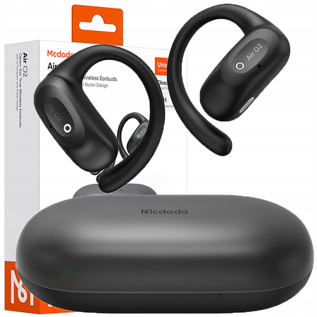 MCDODO SŁUCHAWKI BEZPRZEWODOWE DOUSZNE BLUETOOTH 5.4 Z MIKROFONEM ETUI CLIP