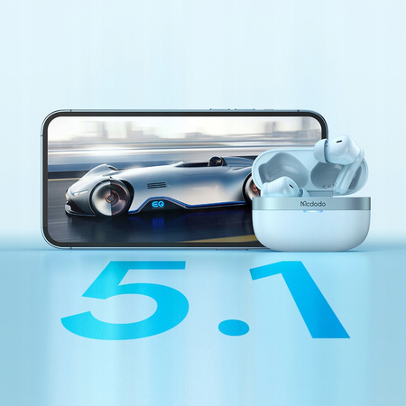 MCDODO SŁUCHAWKI BEZPRZEWODOWE DOUSZNE Z ETUI ENC NIEBIESKIE