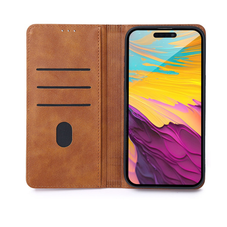 Etui Smart Seam do Motorola Moto G05 brązowe