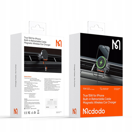 MCDODO Auto-Handyhalterung mit induktivem Ladegerät für iPhone MAGSAFE