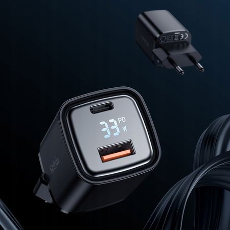 Încãrcãtor USB/USB-C, Nano, cu afi?aj, Gan 33W Pd, Mcdodo