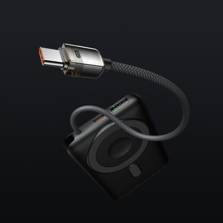 MCDODO POWERBANK MAGSAFE 10000MAH Z WBUDOWANYM KABLEM USB-C DO TELEFONU