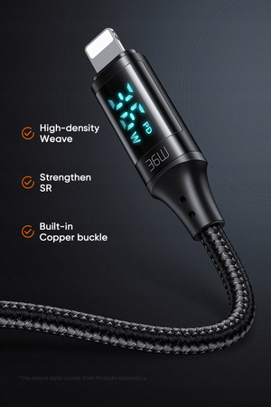 MCDODO DIGITAL PRO USB-LIGHTNING-KABEL 36W 1,2M