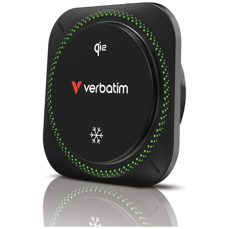 Verbatim Ładowarka samochodowa n Drive Qi2 15W RGB CND-01 czarny/black 31860