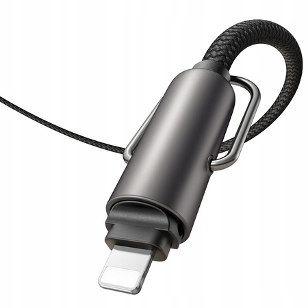 MCDODO CUREA DE GÂT PENTRU TELEFON, CROSSBODY, CU CABLU NEGRU PENTRU IPHONE