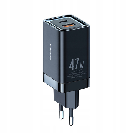 Mcdodo Mini GaN 2x USB/USB-C PD QC Ladegerät - 47W Schwarz