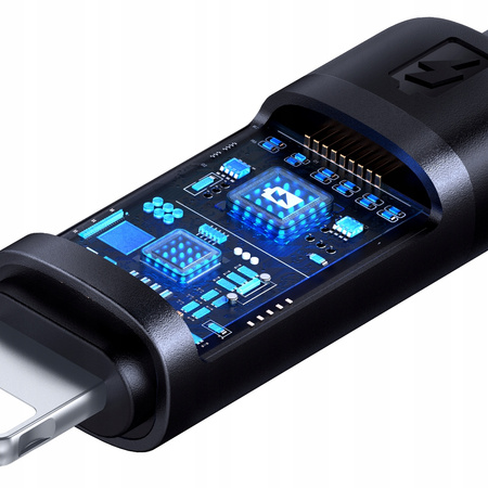 MCDODO ŁADOWARKA KABEL USB-C LIGHTNING SZYBKIEGO ŁADOWANIA DO IPHONE 1M LED