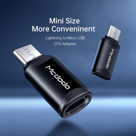 Adaptor telefon Mcdodo USB-C la Micro USB, negru