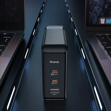 Schnellladegerät, GaN, USB-C, USB, 3 Anschlüsse, 140 W, Mcdodo