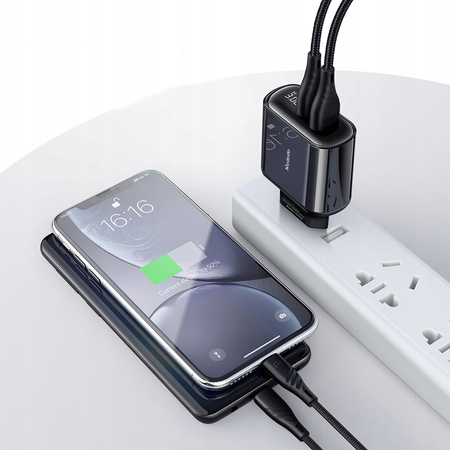 Ładowarka Sieciowa, Szybka, QC, 18W, 2xUSB LCD, Mcdodo