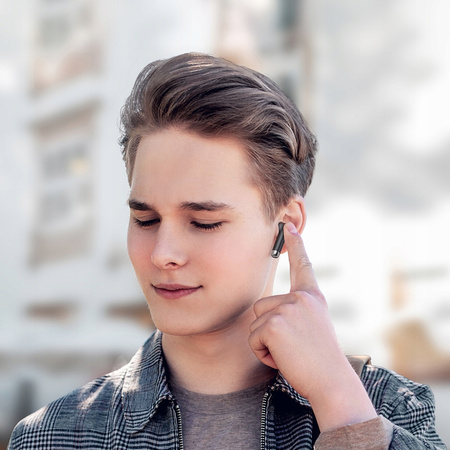 Cã?ti intraauriculare Bluetooth fãrã fir MCDODO cu husã ?i curea pentru microfon