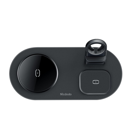 Mcdodo Stacja dokująca, ładowarka 3w1 do iPhone, do Airpods, do Watch czarna