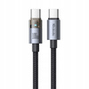 MCDODO KABEL USB-C SZYBKIE ŁADOWANIE USB TYP C 5A 100W 1M LED CZARNY