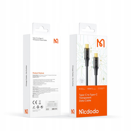 Mcdodo Handykabel, robust, Schnellladefunktion, USB-C, PD, 100 W, 1,2 m