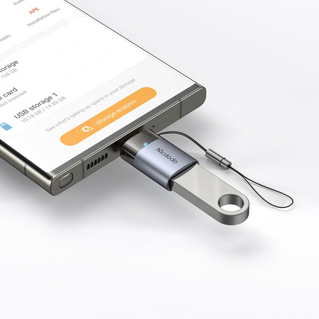 ADAPTOR MCDODO USB-A 3.0 LA USB-C LA USB TIP C 3A 5GB OTG LED