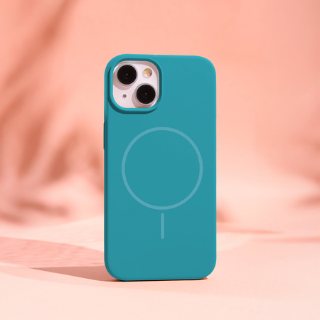 Nakładka Silicone Thin Mag do iPhone 17 Pro Max 6,9" turkus