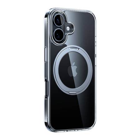 TORRAS ETUI OSTAND PRO DO IPHONE 16 PRZEZROCZYSTE Z SYSTEMEM OCHRONY ROGÓW
