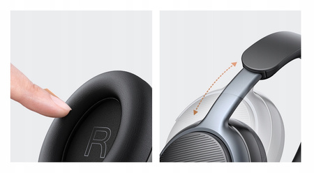 MCDODO SŁUCHAWKI BEZPRZEWODOWE NAUSZNE BLUETOOTH Z MIKROFONEM ANC BEŻOWE