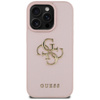 GUESS ETUI TPU DO IPHONE 16 PRO Z LOGO GRINDED BIG 4G SZYBKIE ŁADOWANIE