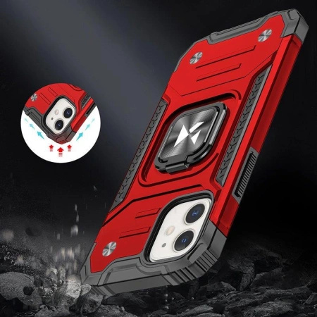 WOZINSKY RING ARMOR ETUI DO IPHONE 14 PANCERNE Z MAGNETYCZNYM UCHWYTEM RING
