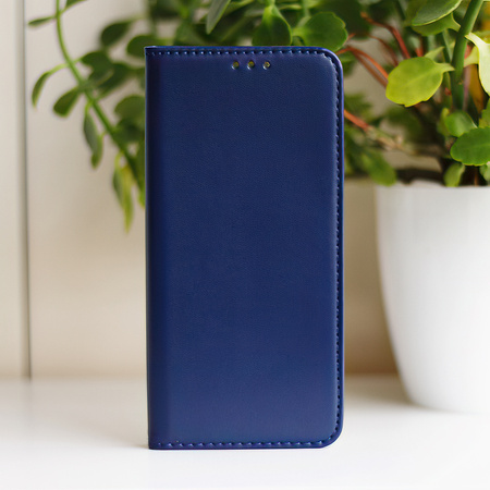 Etui Smart Magnetic do Oppo Reno 12F 5G (Global) / 12FS 5G granatowe