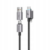 Cablu USB-C MCDODO, încãrcare rapidã 4 în 1, pentru iPhone 14 ?i MacBook, 60W, 1 m