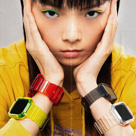 Skinarma pasek+etui Saido 2in1 Apple     Watch 45/44mm dymny/smoke