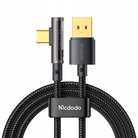  McDodo Kabel Prism, USB-C, kątowy,  szybki, 100W 6A, 1.8m