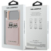 Etui Karl Lagerfeld Karl & Choupette Print & Pocket do iPhone 17 Pro różowy