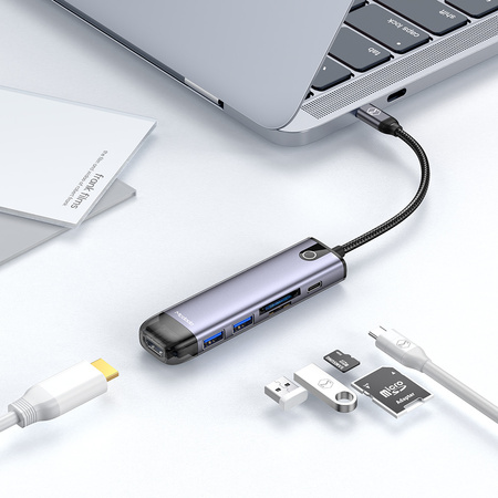 Laptop-Hub Mcdodo 6in1 USB-C HDMI 4K für MacBook