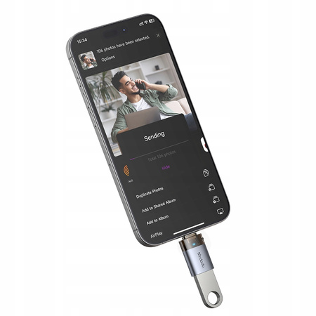 MCDODO Adapter USB-A 3.0 auf USB-C auf USB Typ C 3A 5GB OTG LED