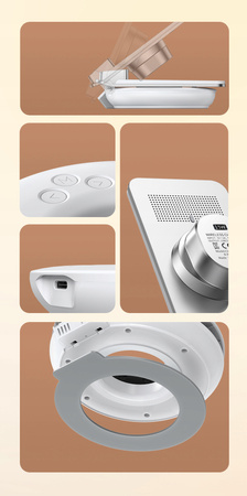 Mcdodo induction charger, with light , with alarm clock function, with watch, white CH-1610