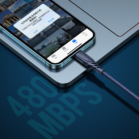 Mcdodo phone cable , for iPhone PD 20W, 1.2M blue