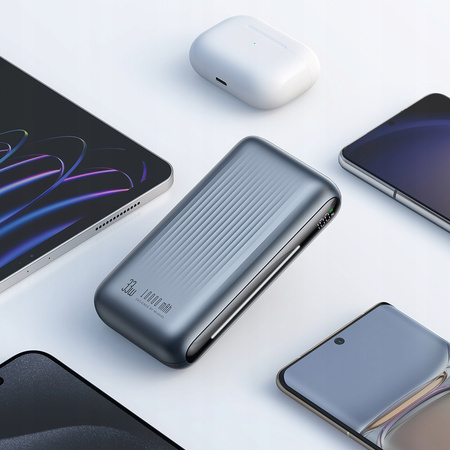 MCDODO POWERBANK Z WYŚWIETLACZEM 10000MAH 33W 2 X USB USB-C + KABEL USB-C CZARNY