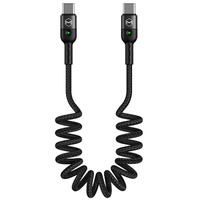 Mcdodo Omega Spring Fast LED-Kabel USB Typ-C PD 1,8 m Schwarz