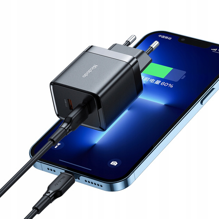 Ładowarka do telefonu, szybkie ładowanie, USB-C 2x 20W, do iPhone 14, Mcdodo