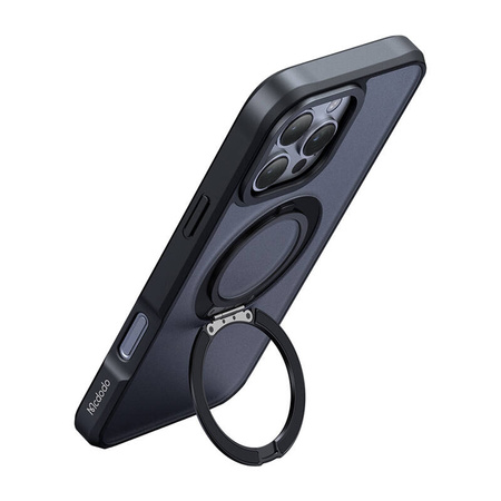 Carcasã Mcdodo PC-4932 MagSafe pentru iPhone 16 Pro cu suport (negru)