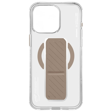 Skinarma etui Axon iPhone 16 Pro Max     6.9 Magnetic Charging + Grip Stand szampański/champagne