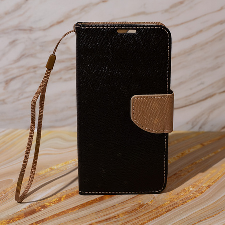 Etui Smart Fancy do iPhone 16 Pro 6,3" czarno-złote