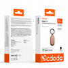 MCDODO MINI LOKALIZATOR GPS DO AUTA KLUCZY ROWERU DO APPLE FIND MY BRĄZOWY