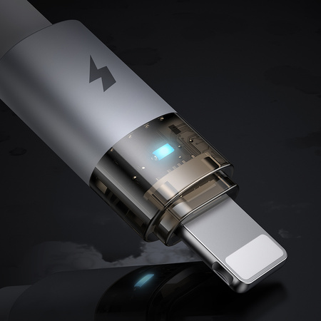 MCDODO KABEL USB SZYBKIE ŁADOWANIE DO IPHONE LIGHTNING PD 36W 1M LED BIAŁY