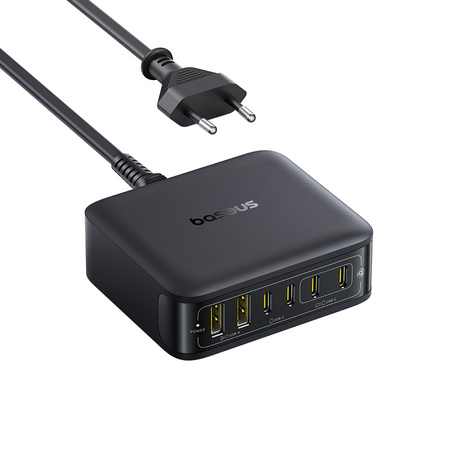 Baseus EnerFill FH21 ladowarka sieciowa 4 x usb-c 2 x usb-a 120W czarna