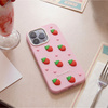 Nakładka Strawberry do iPhone 14 Pro / 15 Pro 6,1" różowa
