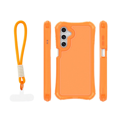 Nakładka SafePop ze smyczą do Samsung Galaxy A16 4G / A16 5G pomarańczowa