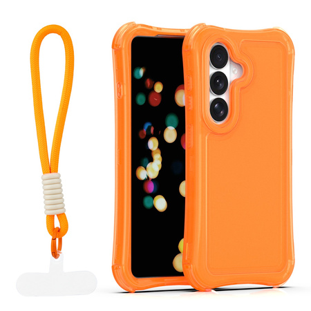 Nakładka SafePop ze smyczą do Samsung Galaxy S26 Plus pomarańczowa