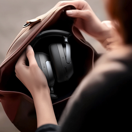 MCDODO SŁUCHAWKI BEZPRZEWODOWE NAUSZNE BLUETOOTH Z MIKROFONEM ANC CZARNE