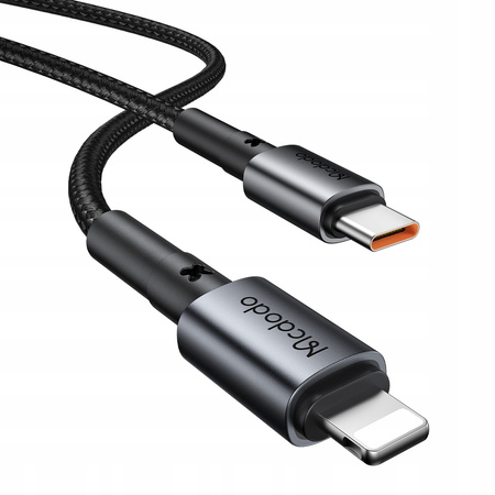 MCDODO SCHNELL-KFZ-LADEGERÄT FÜR USB-C-HANDYS MIT LED-ANZEIGE + LIGHTNING-KABEL