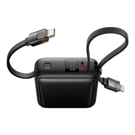 MCDODO POWERBANK 10000MAH Z WBUDOWANYMI KABLAMI 3 X USB-C LIGHTNING 22,5W