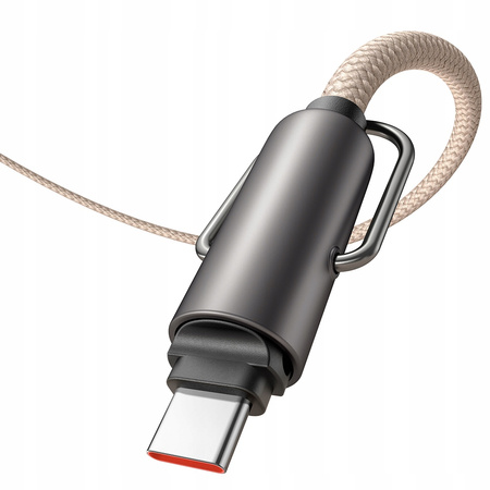 CUREA DE GÂT PENTRU TELEFON MCDODO, CU INSER?IE CROSSBODY, CABLU USB-C BEJ, 60W