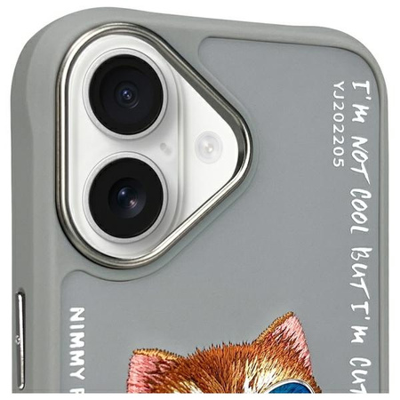 NIMMY ETUI CASE DO IPHONE 16 6.1 Z MOTYWEM CAT GLASSES STYLOWE OCHRONA